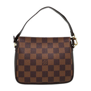 Louis Vuitton Damier Ebene Brown Truth Makeup Accessory Clutch Bag